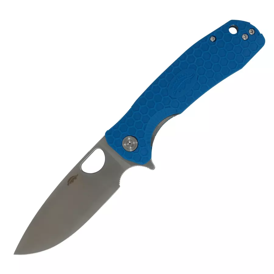 Honey Badger Drop Point Flipper - Blue Medium