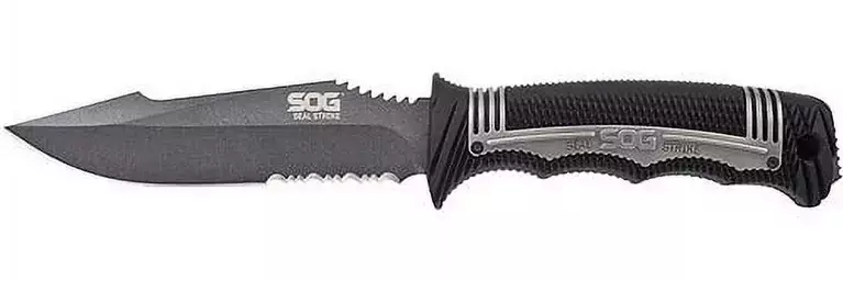 SOG SEAL Strike Fixed Combo Blade  - Molded Sheath