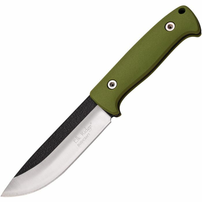 Elk Ridge Bushcraft Knife - Green - Fire Starter